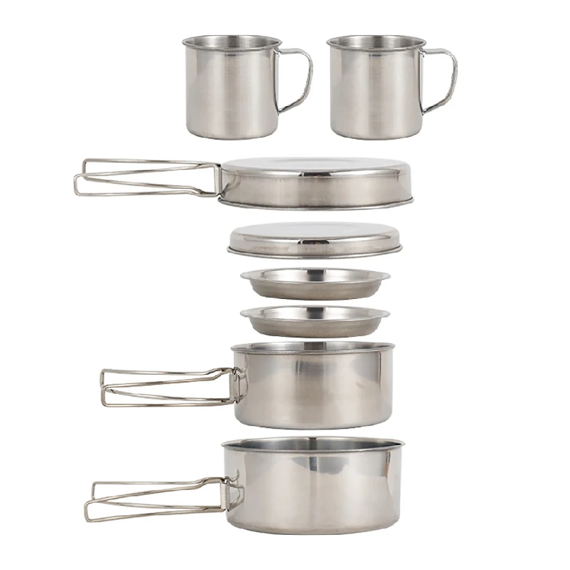 Camping Cooking Essentials - Juego de 8 Piezas de Utensilios