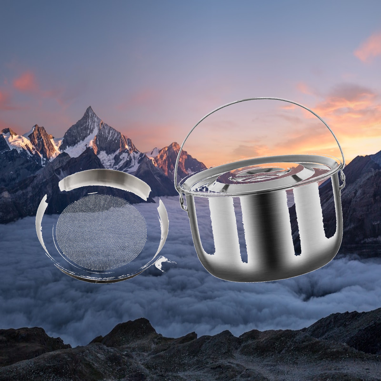 Camping Cooking Oil Container - Contenedor de Almacenamiento de Aceite, Olla