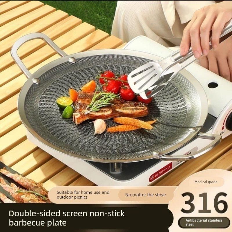 Camping Cooking Pan - Sartén Multifuncional de Acero Inoxidable 316
