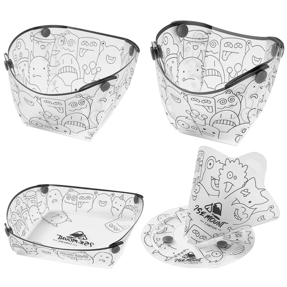 Camping Cooking Bowl - Vajilla plegable de PP, juego de