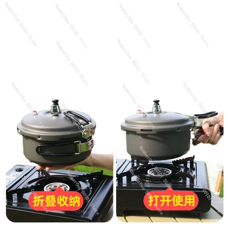Camping Cooking Rice - Olla a Presión Portátil para Exteriores,