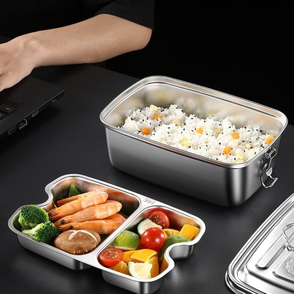 Camping Cooking Appliances - Fiambrera de acero inoxidable de doble