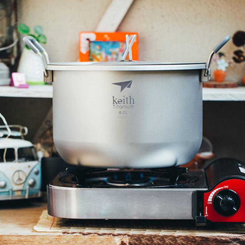 Camping Cooking Basket - Keith-Juego de cocina para acampar, olla