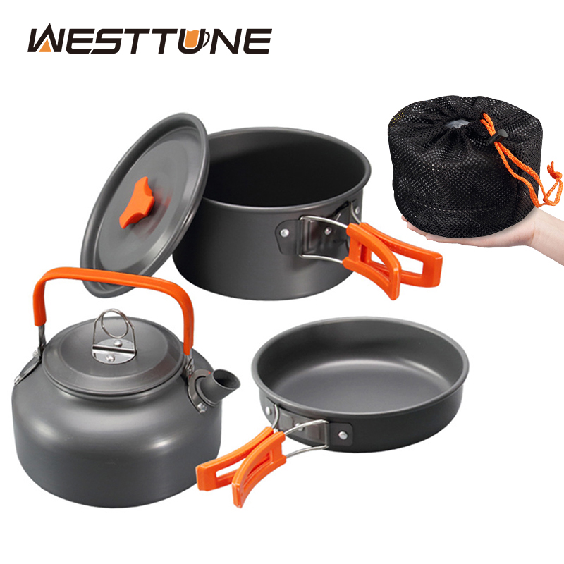 Camping Cooking Essentials - WESTTUNE-Kit de utensilios de cocina para