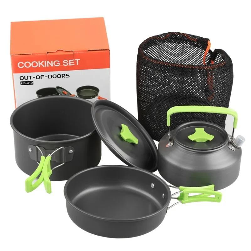 Camping Cooking Kettle - Juego de Cocina para Acampar, Juego