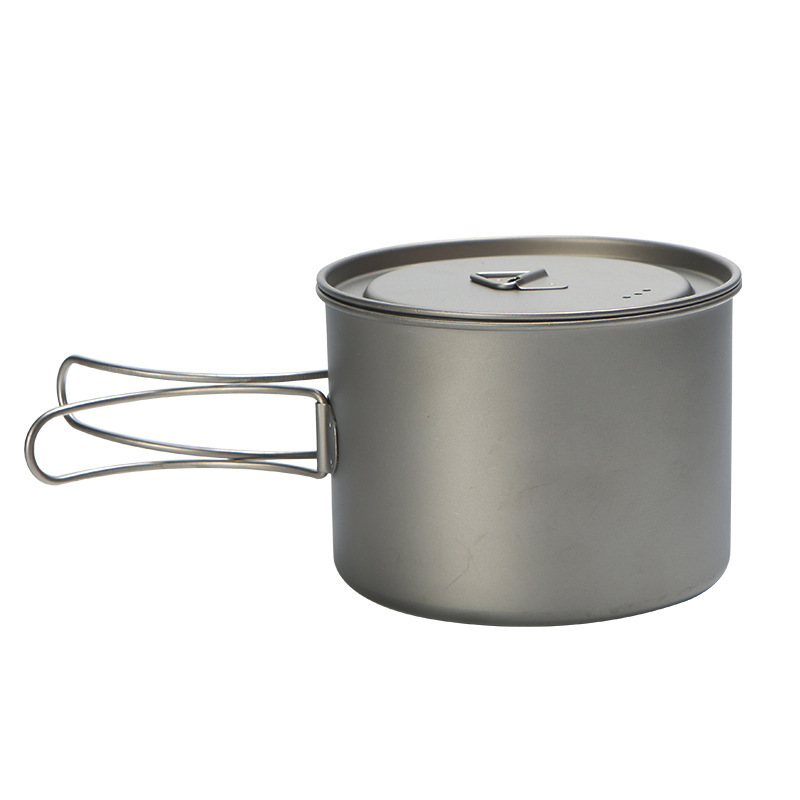 Camping Cooking Pan - Olla de titanio para Picnic al
