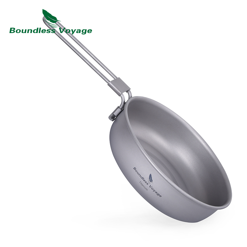 Camping Cooking Appliances - Sartén de titanio ultraligera Boundless Voyage