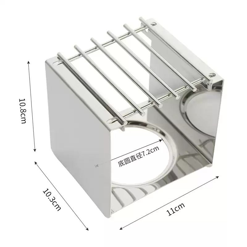 Camping Cooking Appliances - Soporte Cuadrado de Acero Inoxidable para