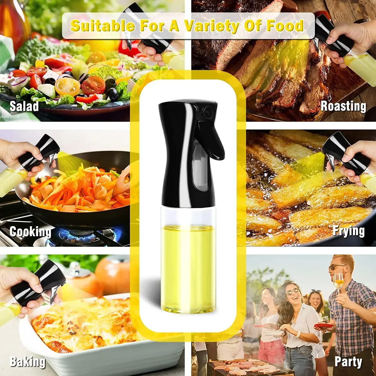 Camping Cooking Oil Bottle - Botella pulverizadora de aceite de plástico