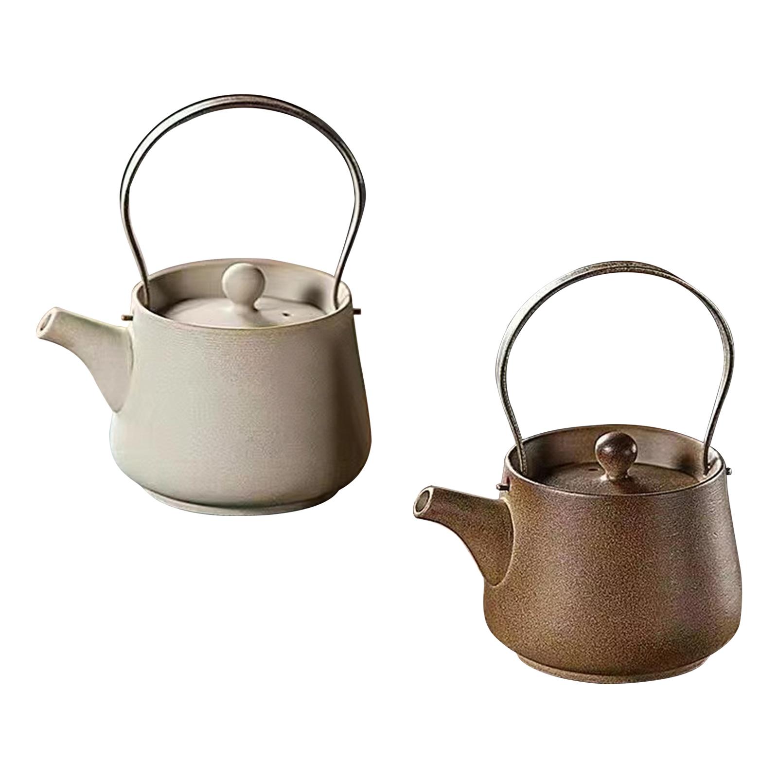 Camping Cooking Kettle - Tetera de cerámica de 200ml, infusor