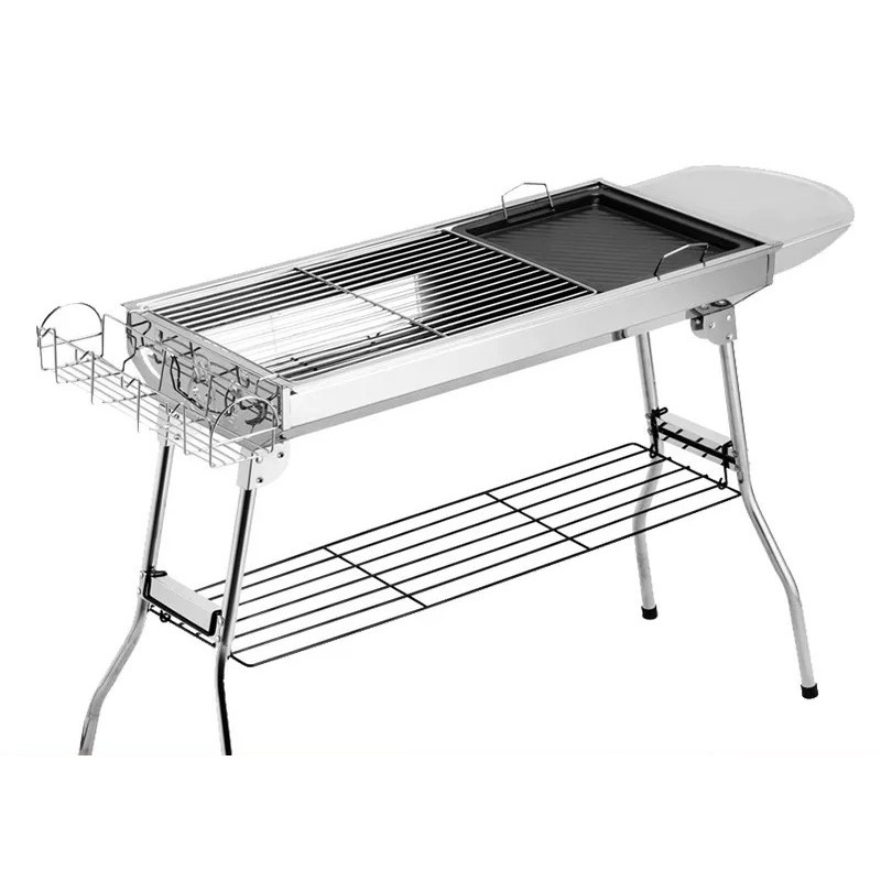 Camp Grill Portable Folding - Parrilla de Carbón Plegable Grande para