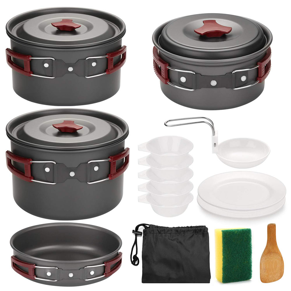 Camping Cooking Essentials - Kit de utensilios de cocina para