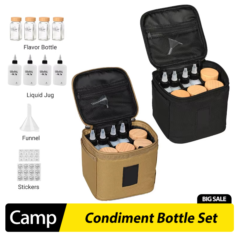 Camping Cooking Oil Bottle - Juego de Botellas de Condimento para