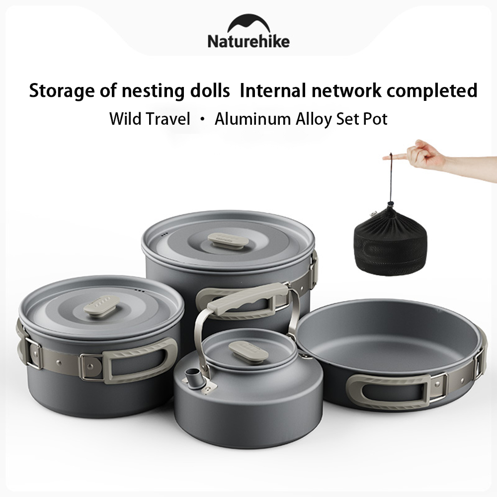 Camping Cooking Pan - Naturehike-Juego de ollas al aire libre,