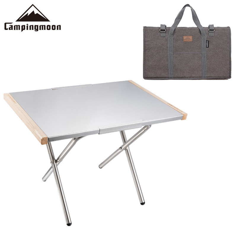Camping Cooking Table With Storage - Mesa Portátil de Acero Inoxidable para