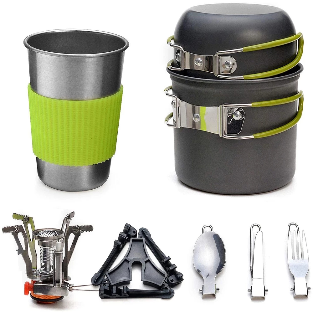 Camping Cooking Essentials - Kit de utensilios de cocina para