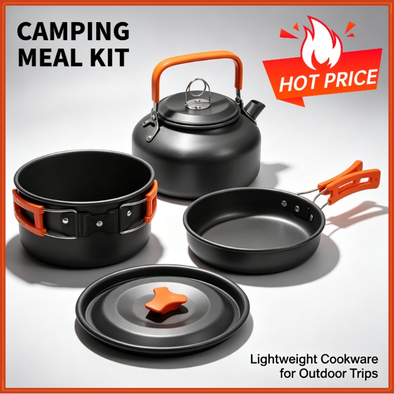 Camping Cooking Rice - Juego de cocina para acampar, utensilios
