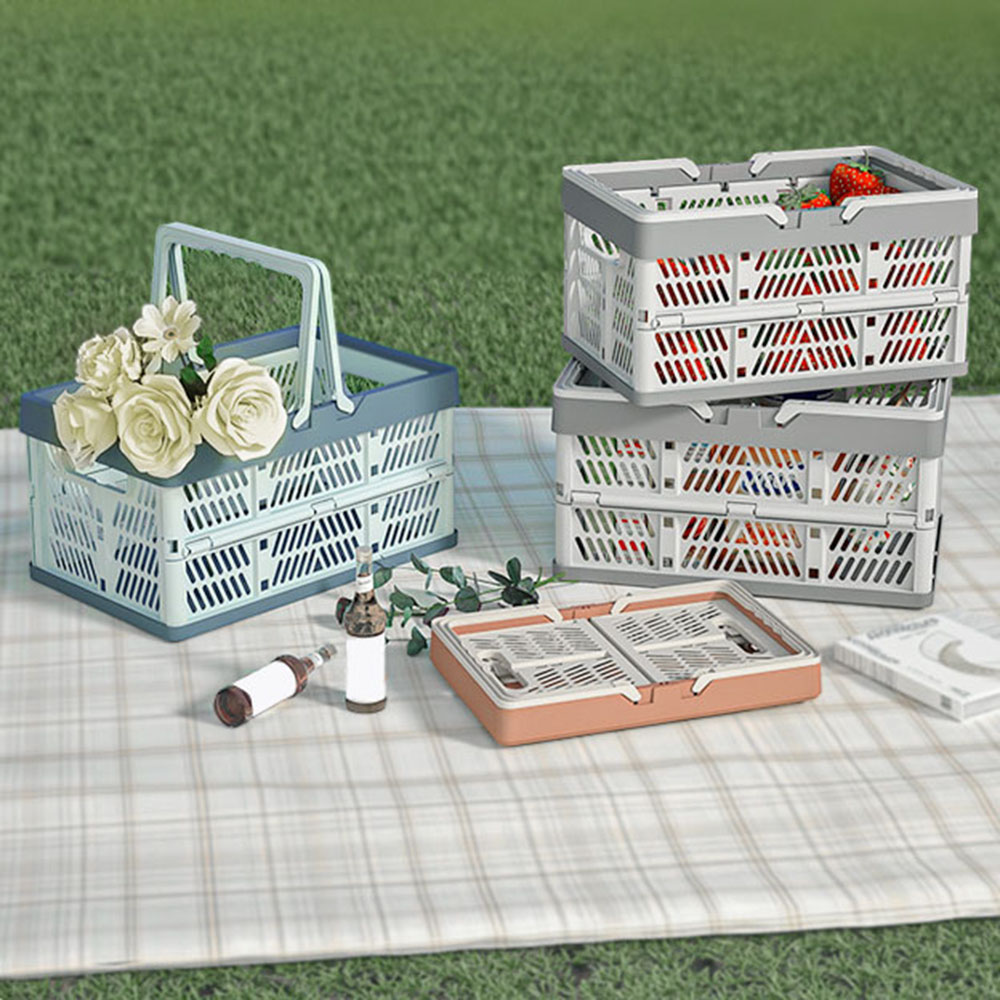 Camping Cooking Basket - Cesta de Almacenamiento Plegable Portátil de