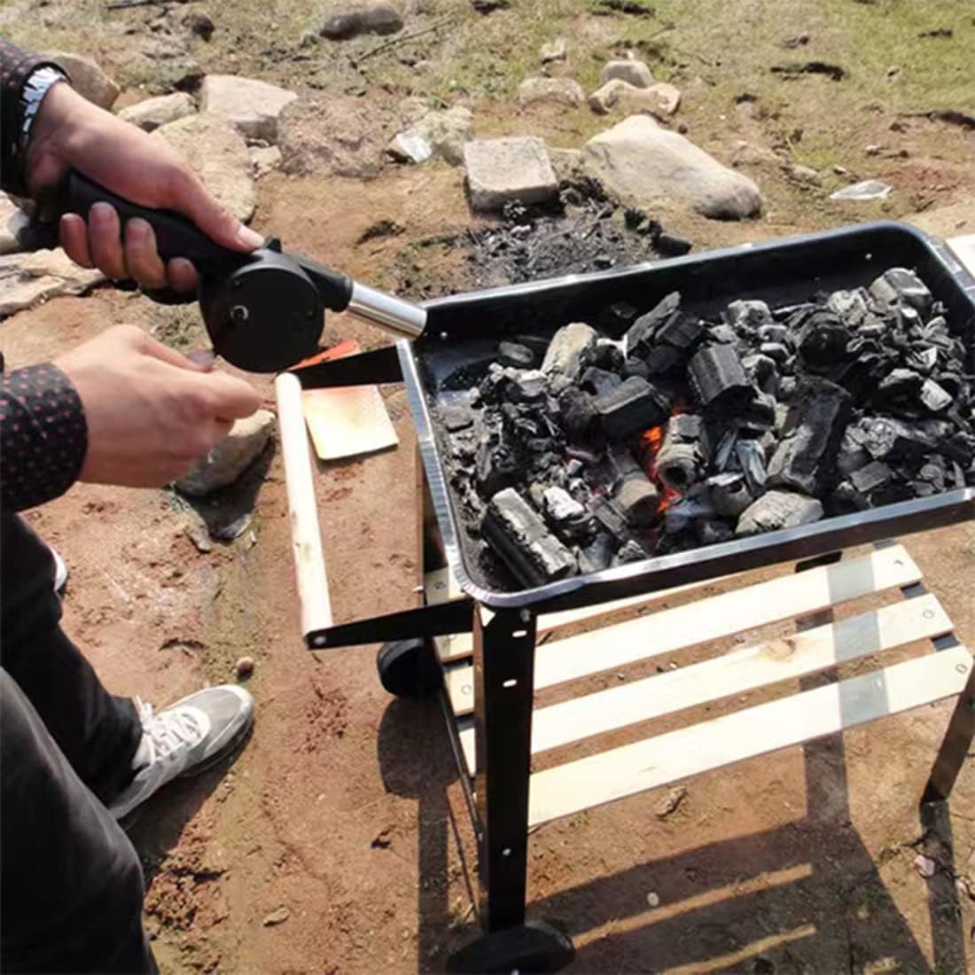 Ventilador de Mano Portátil pa - Camping Cooking Essentials reseña y precio