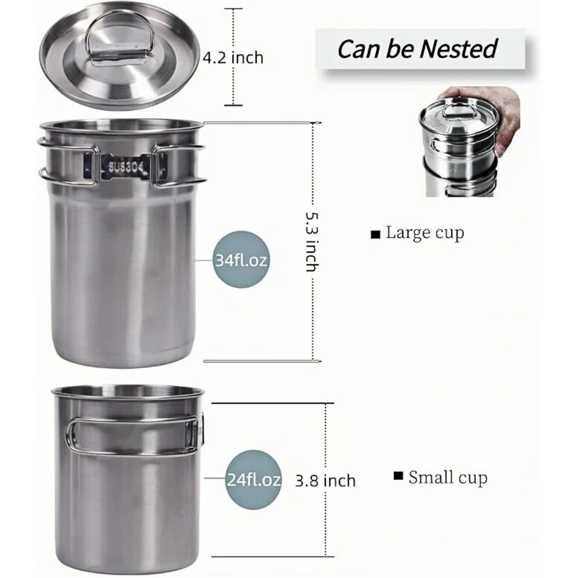 Tazas plegables para acampar,  - Camping Cooking Appliances reseña y precio