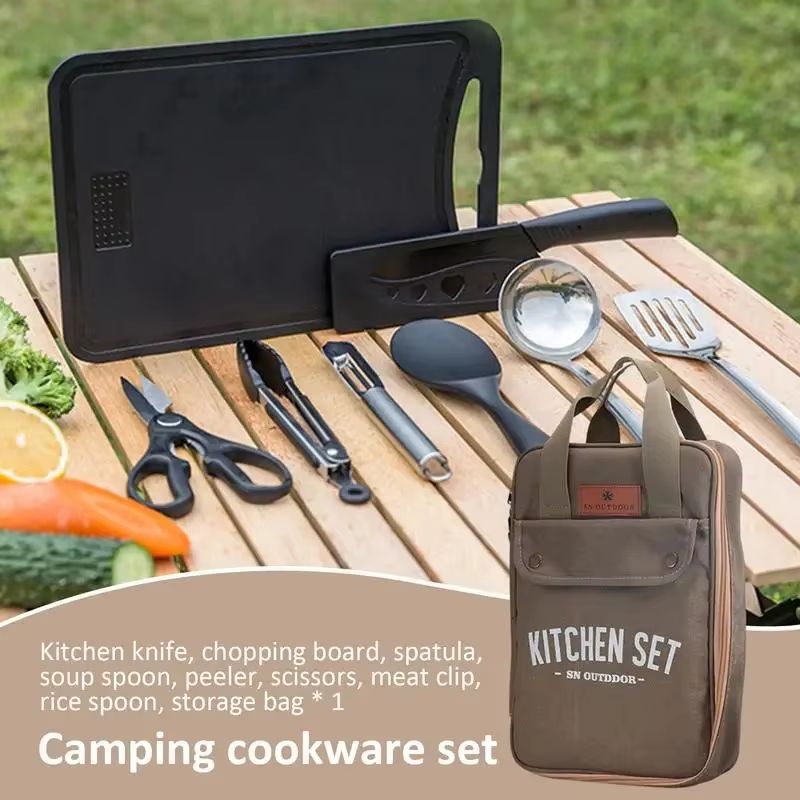 Juego de Utensilios de Cocina  - Camping Cooking Kit reseña y precio