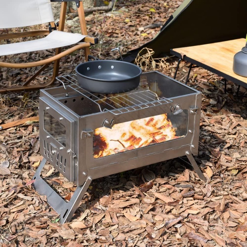 Estufa de tienda portátil de a - Camping Cooking Burner reseña y precio