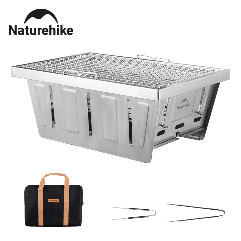 Parrilla de carbón Naturehike  - Camp Grill Portable Folding reseña y precio