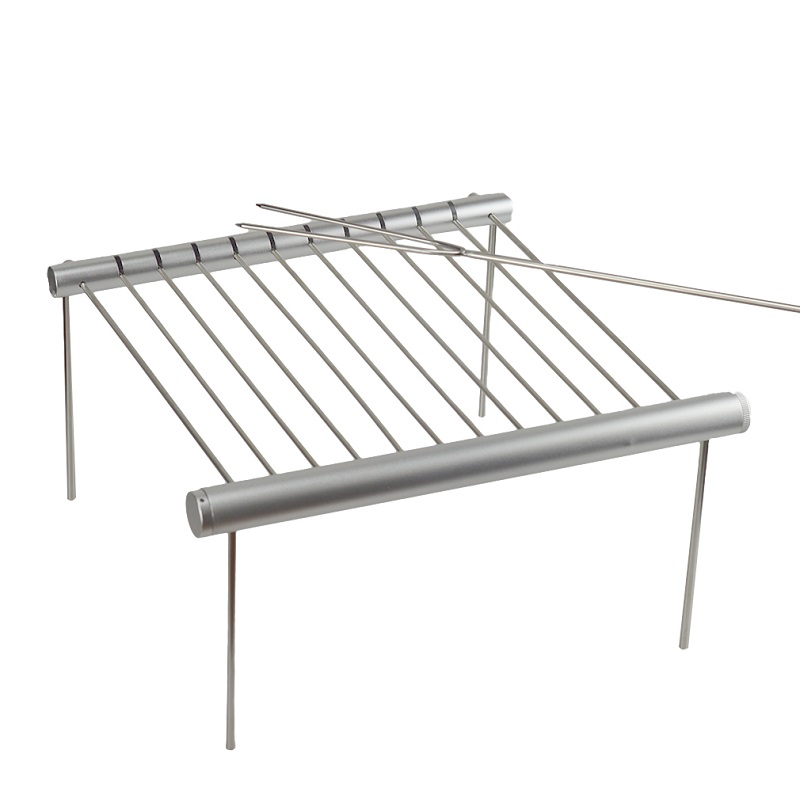 Mini parrilla de barbacoa de b - Camp Grill Portable Folding reseña y precio