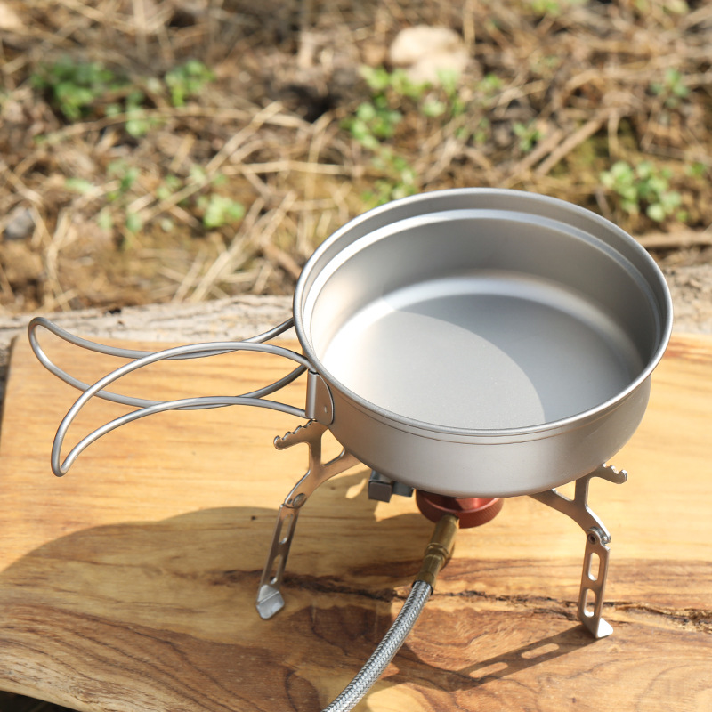Sartén de titanio para acampar - Camping Cooking Frying Pan reseña y precio