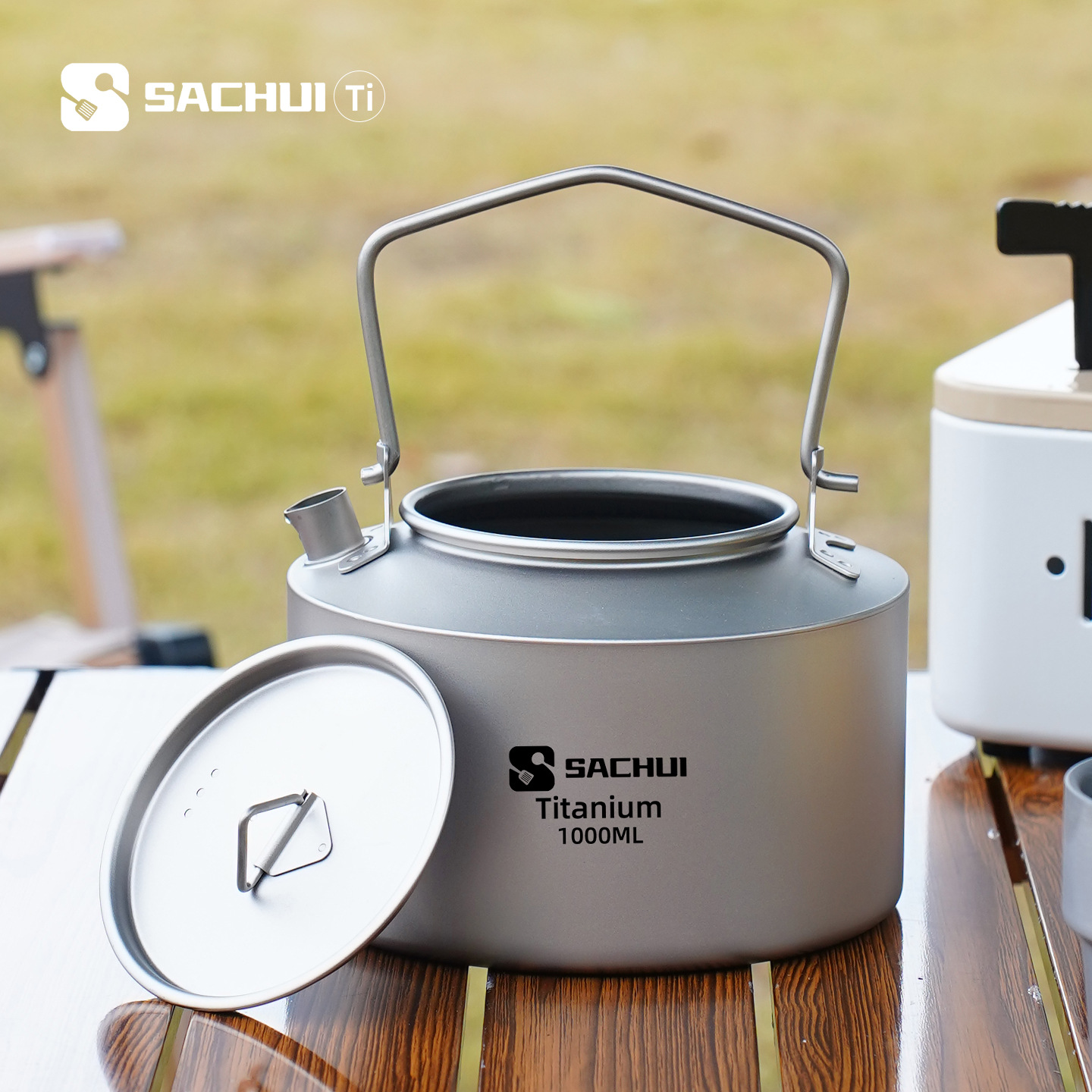 Hervidor de titanio puro de 10 - Camping Cooking Utilities reseña y precio