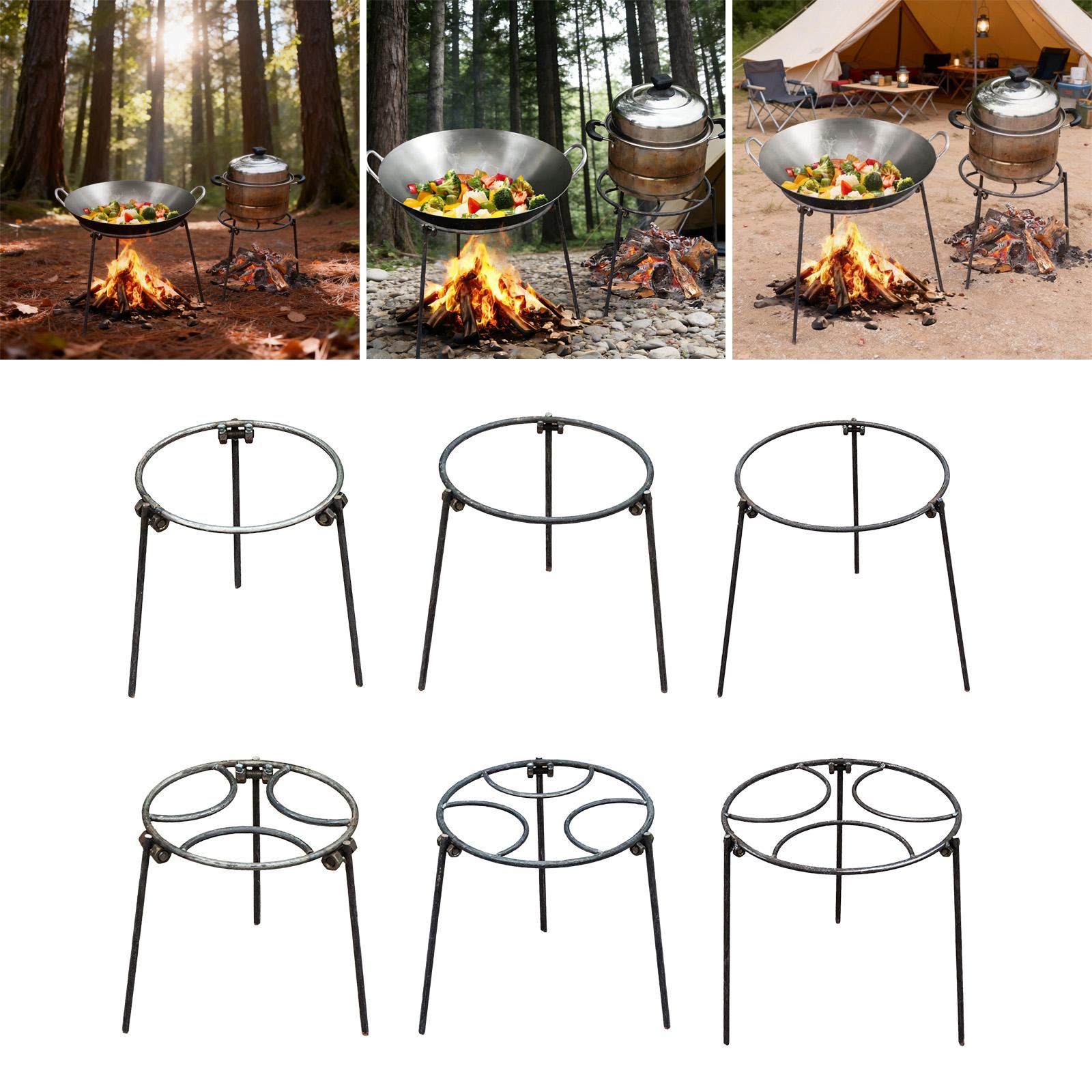 Trípode para Fogatas, Soporte  - Camping Cooking Wok reseña y precio