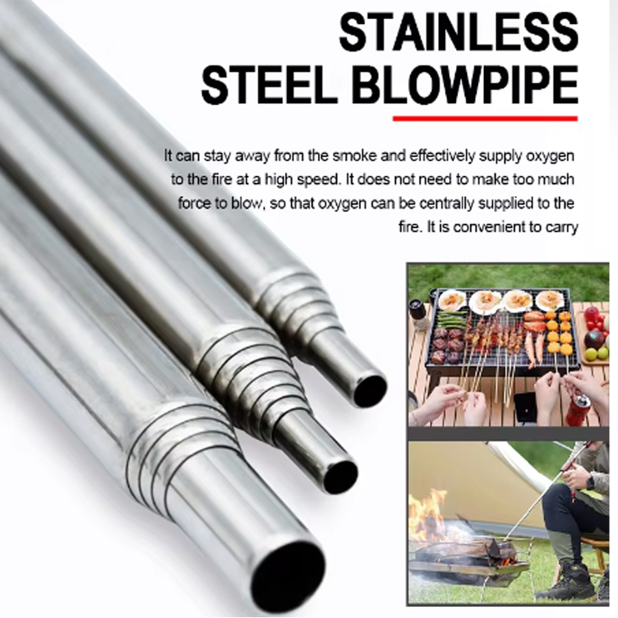 Tubo de soplado de acero inoxi - Camping Cooking Utilities reseña y precio
