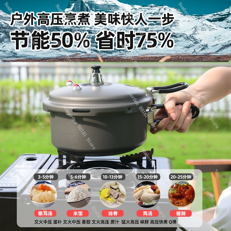 Olla a Presión Portátil para E - Camping Cooking Rice reseña y precio