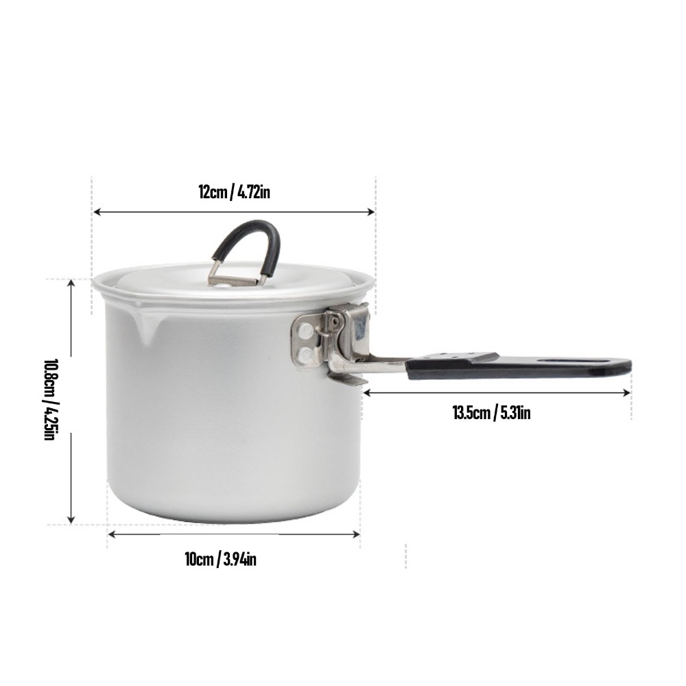 Olla para cocinar al aire libr - Camping Cooking Pot With Lid reseña y precio