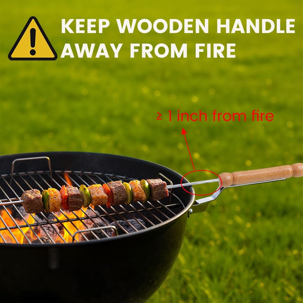Brochetas reutilizables para a - Camping Cooking Essentials reseña y precio