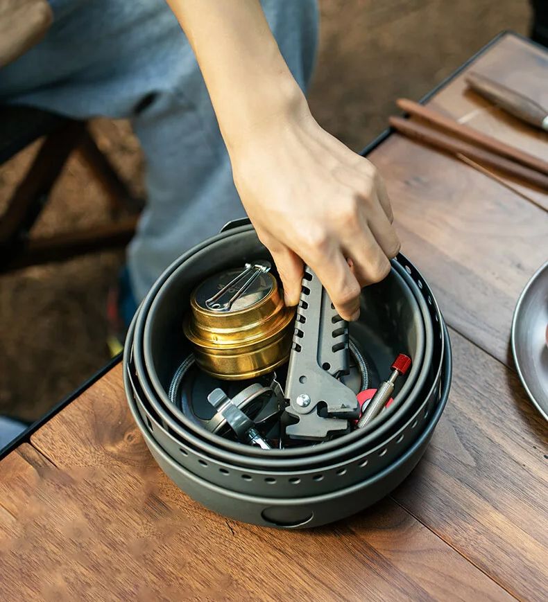 Estufa de Gas para acampar, es - Camping Cooking Rice reseña y precio