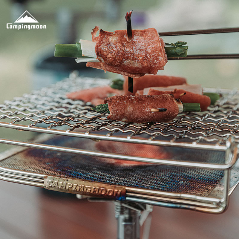 CAMPINGMOON Rejilla Plegable d - Camping Cooking Appliances reseña y precio