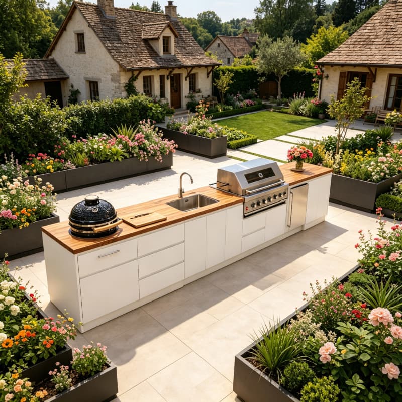 Mesa de Cocina Plegable para E - Camping Cooking Table With Storage reseña y precio