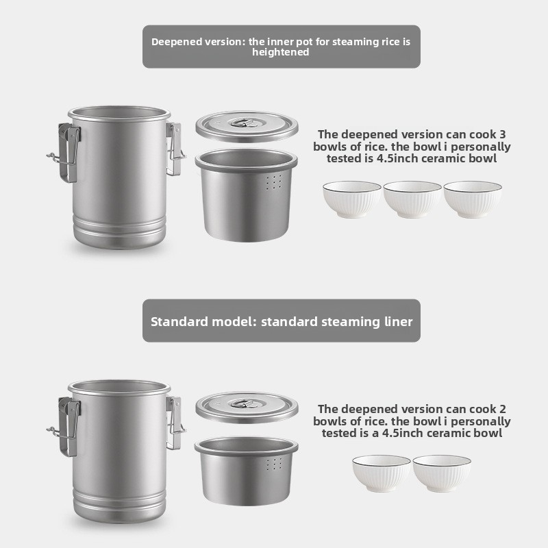 Olla multifuncional para cocin - Camping Cooking Rice reseña y precio