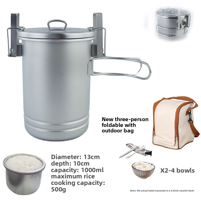 Olla multifuncional para cocin - Camping Cooking Rice reseña y precio