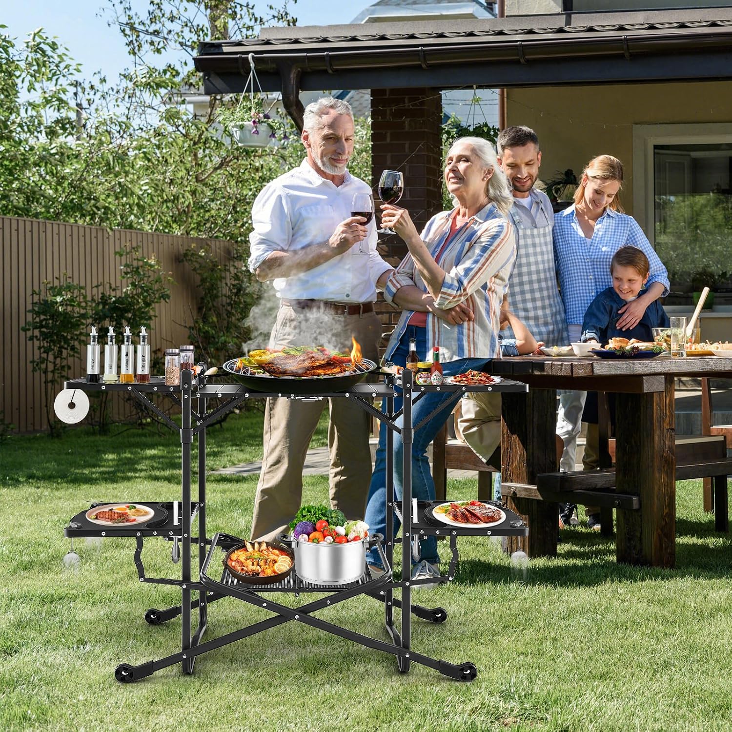 Mesa de Cocina Plegable Portát - Camping Cooking Table With Storage reseña y precio