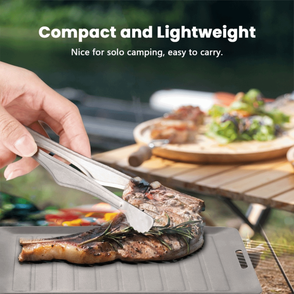 Sartén de titanio duradera par - Camping Cooking Pan reseña y precio