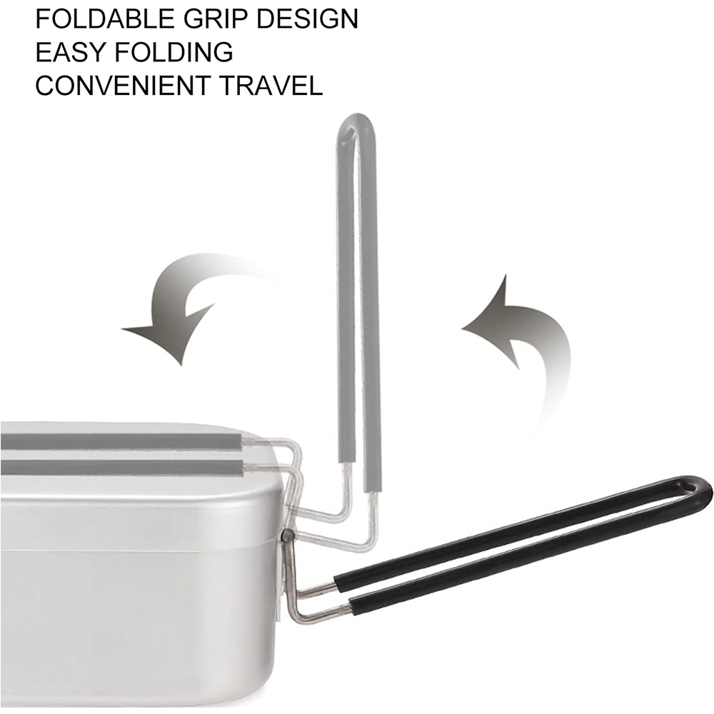 Fiambreras de aluminio de 800M - Camping Cooking Kit reseña y precio