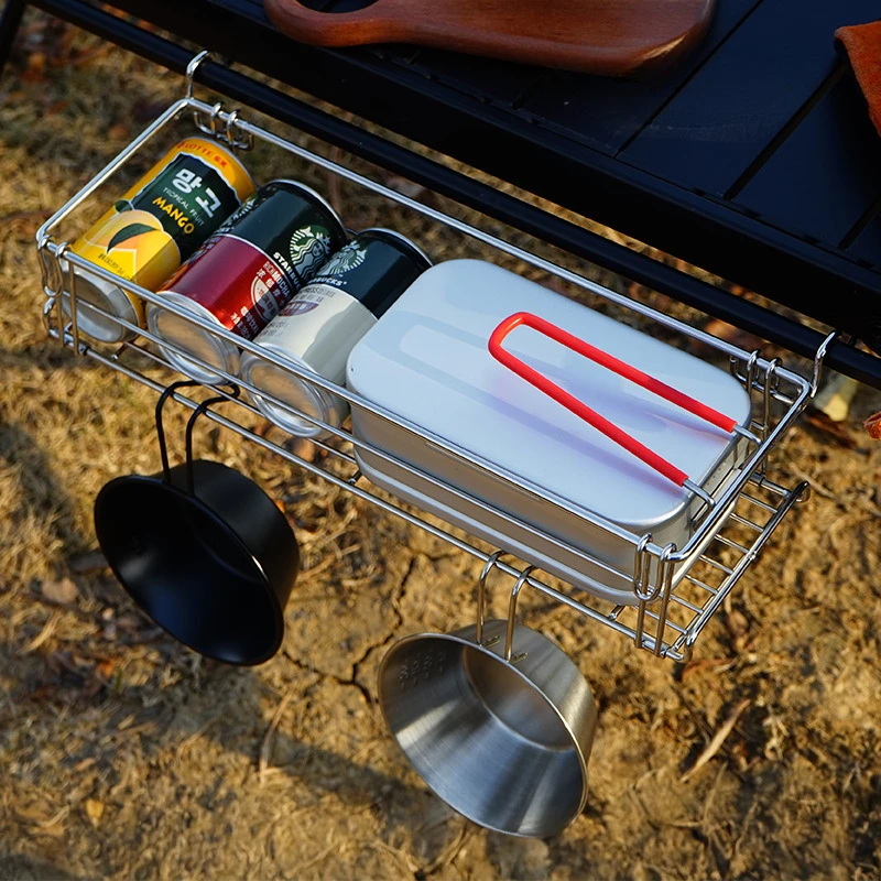 Estante de almacenamiento late - Camping Cooking Table With Storage reseña y precio