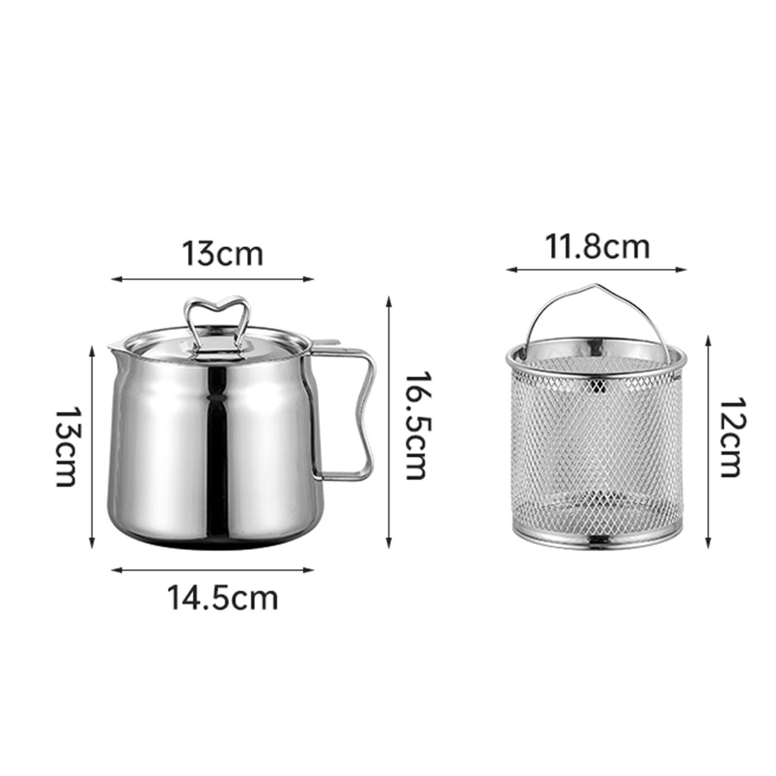 Juego de freidoras de acero in - Camping Cooking Oil Container reseña y precio