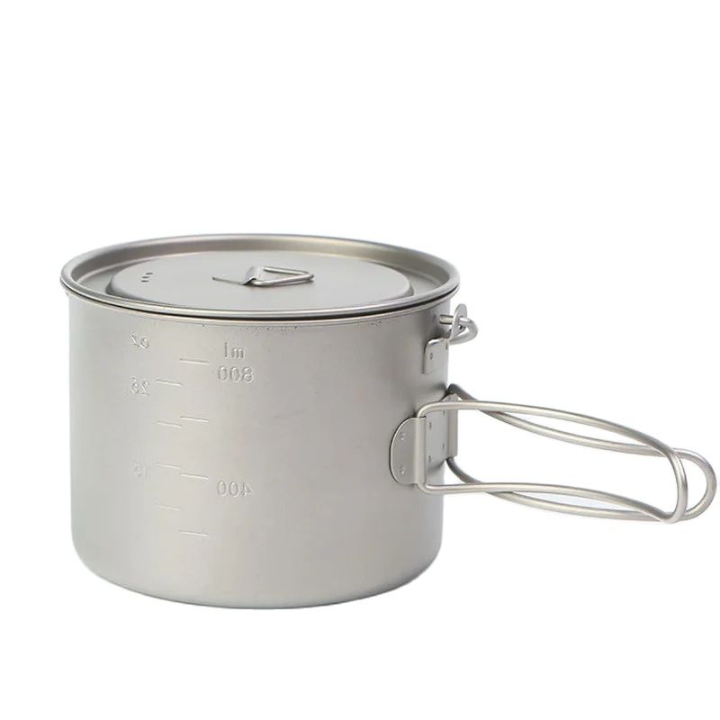 Olla de titanio para Picnic al - Camping Cooking Pan reseña y precio