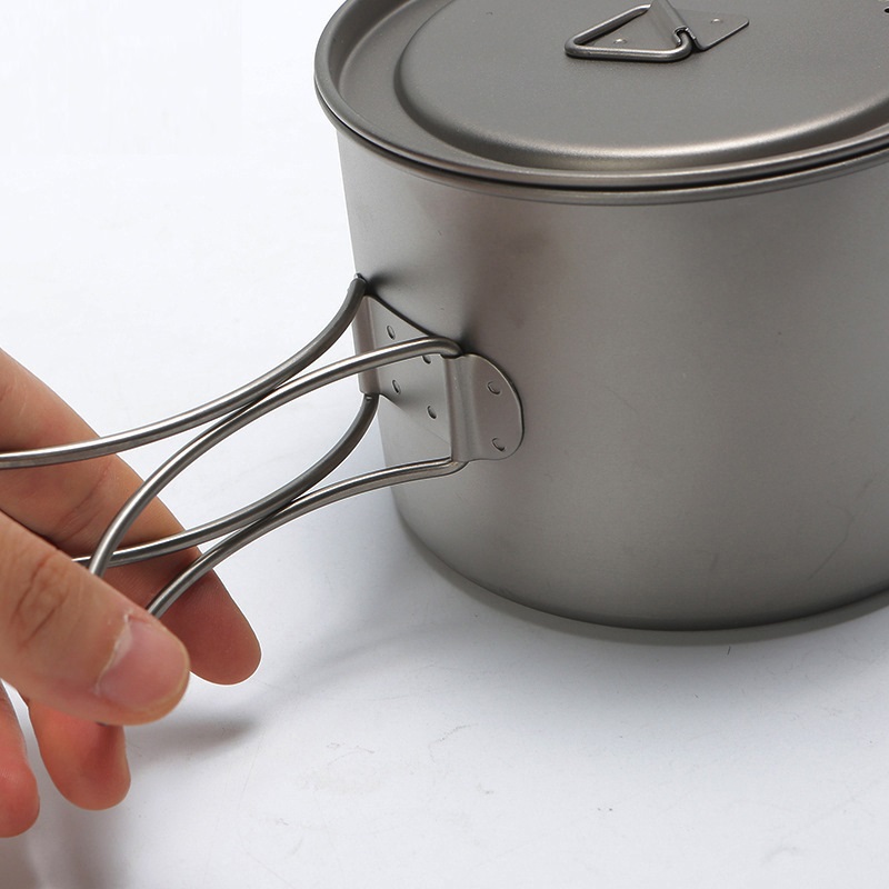 Olla de titanio para Picnic al - Camping Cooking Pan reseña y precio