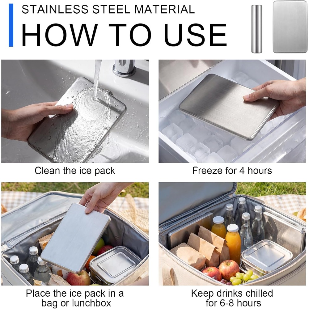Paquete de Hielo de Acero Inox - Camping Cooking Basket reseña y precio