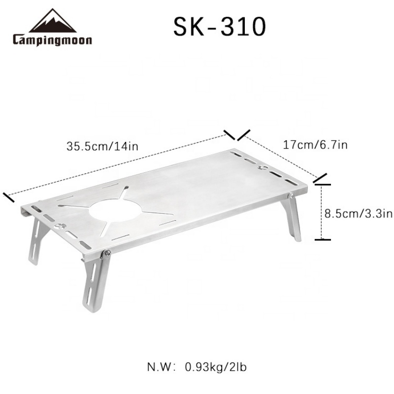 CAMPINGMOON SK-310 Parrilla de - Camping Cooking Table With Storage reseña y precio
