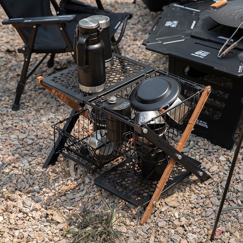 Cesta de Almacenamiento Plegab - Camping Cooking Table With Storage reseña y precio